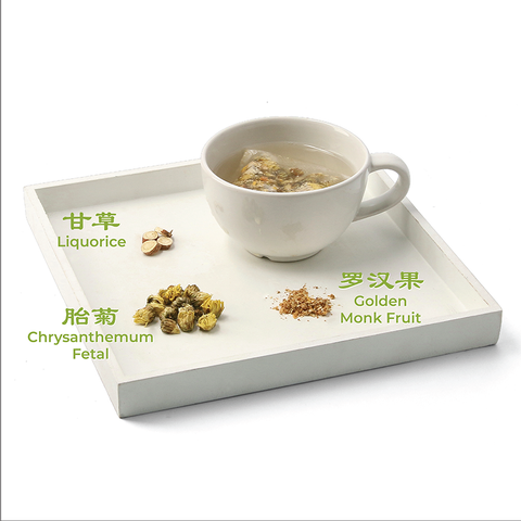 Sai Hing Golden Monk Fruit (Luo Han Guo Tea) 世兴黄金润肺茶 (6 tea bag)